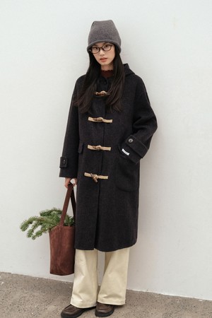 LS_Hooded duffle coat_2color