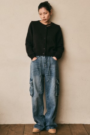 AR_Big pockets denim pants_2color