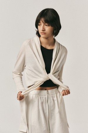 AR_Wrap collarless cardigan_3color