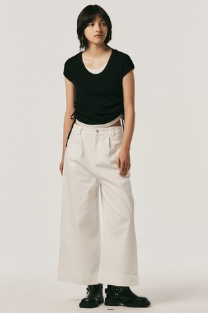 AR_Tuck wide pants_3color