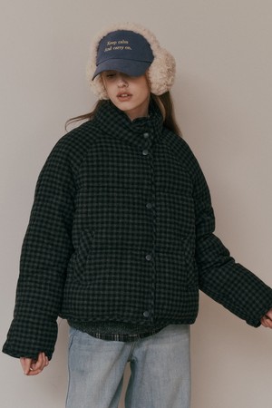 AR_Plaid duck down jacket