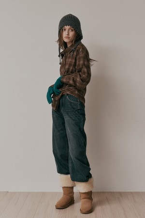 AR_Winter wide denim pants_DARK BLUE