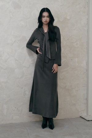 IT_Soft two-piece skirt_GRAY