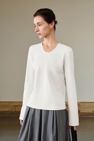 YY_Basic solid long sleeve top_3color