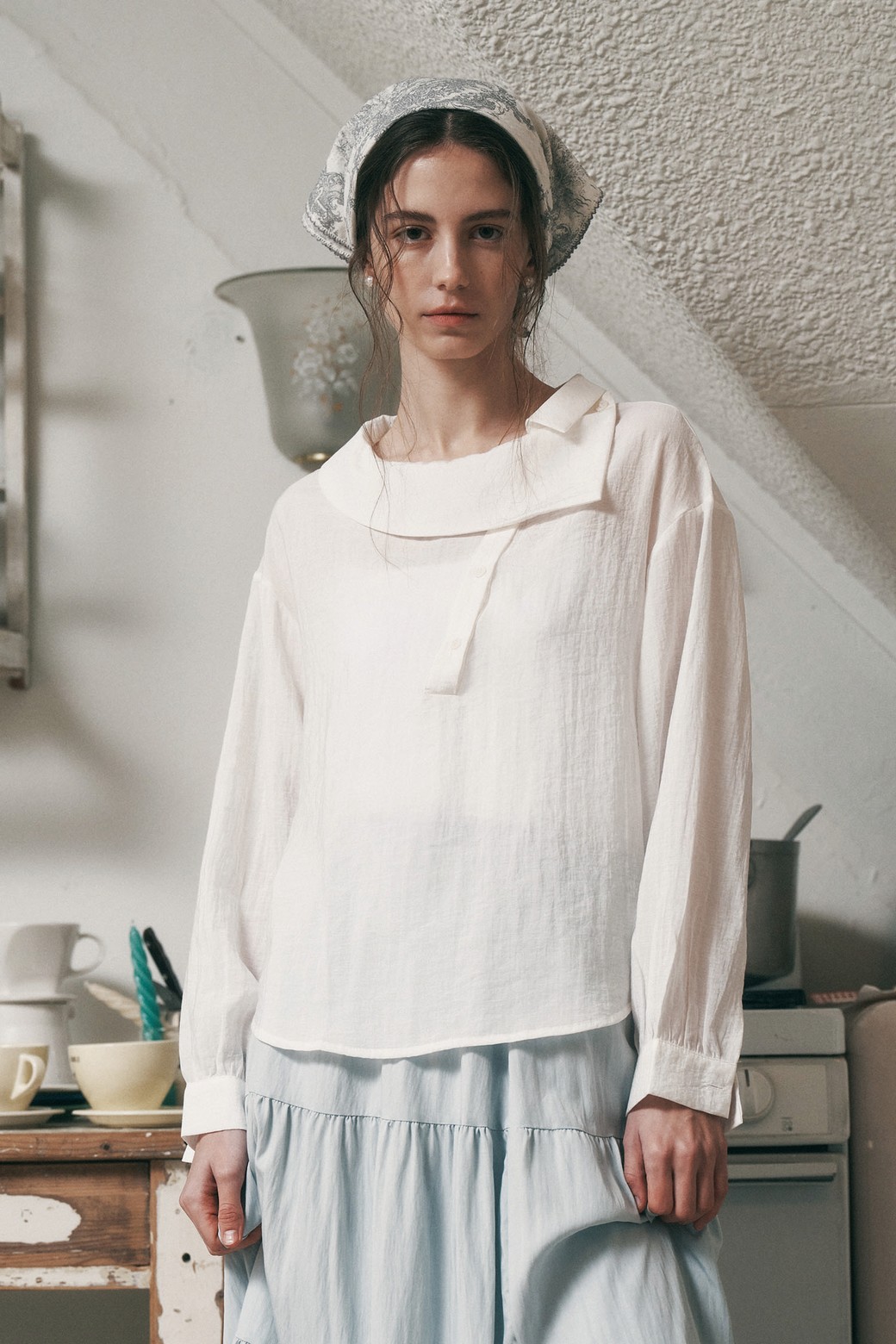 Proud Mary - 블라우스 - PM_Comfortable spring blouse_2color