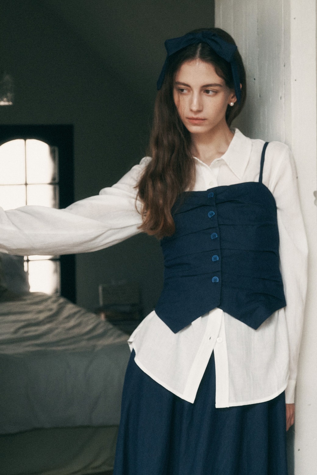Proud Mary - 블라우스 - PM_Thin light blouse_2color