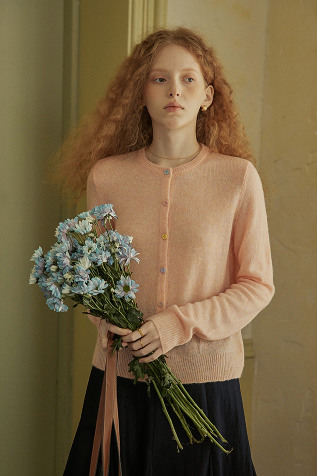 Proud Mary - 가디건 - PM_Color button cardigan_PINK