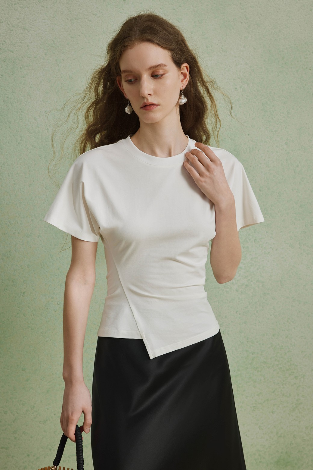 YYIAM - 반소매 티셔츠 - Sense short sleeve top
