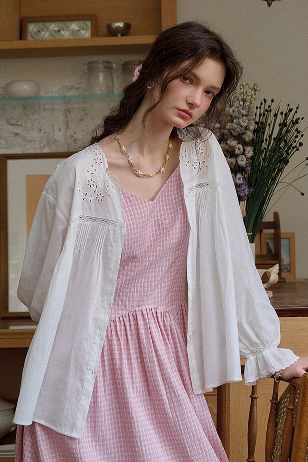 Simple Retro - 셔츠 - Tencel ramie french shirt