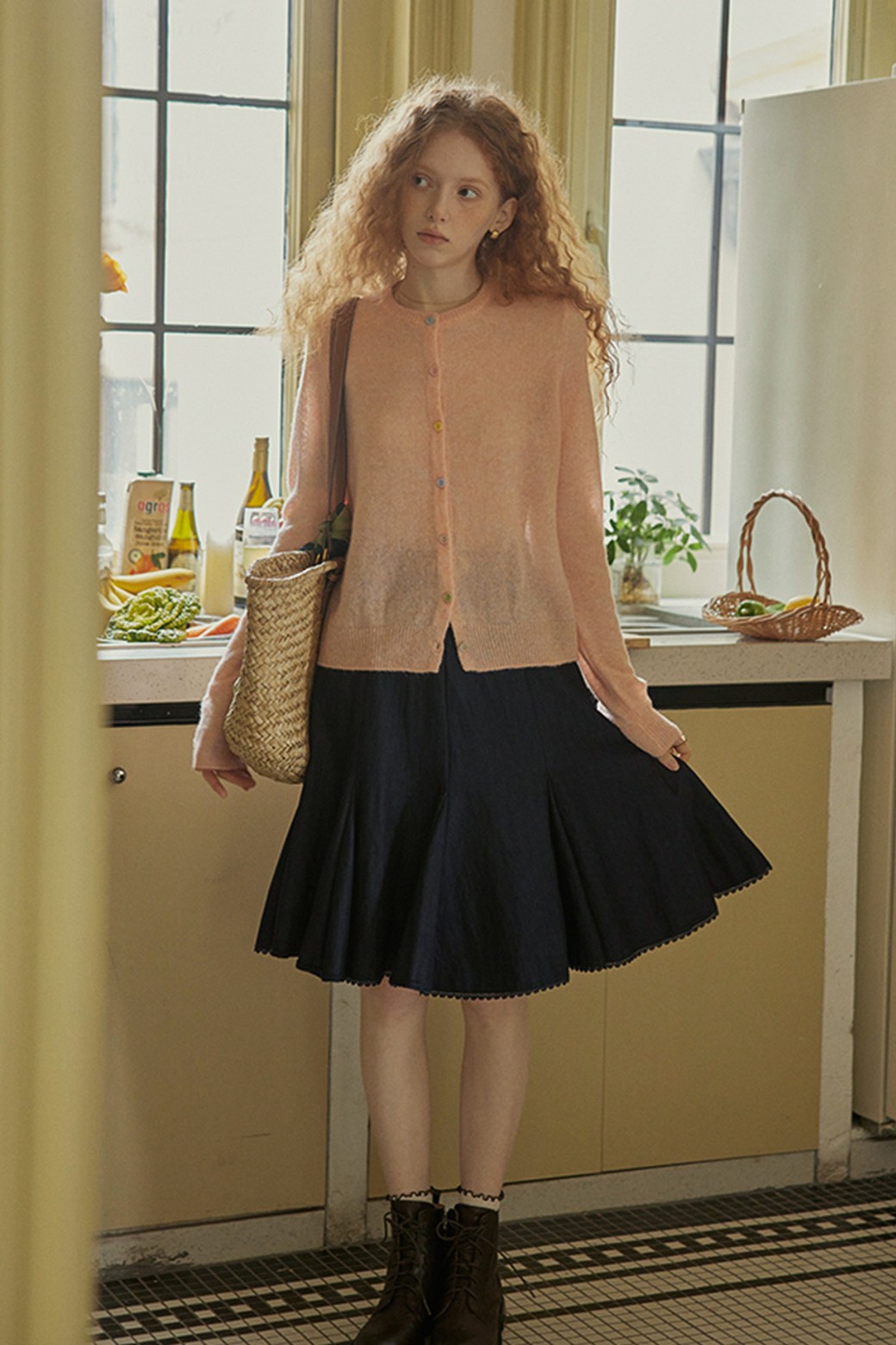 Proud Mary - 가디건 - PM_Color button cardigan_PINK