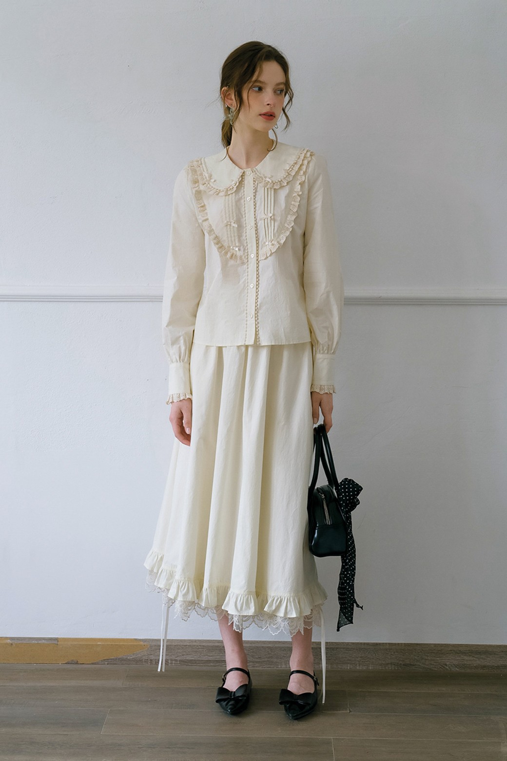 Cest Moidew - 롱스커트 - Cest_Palace frill lace skirt
