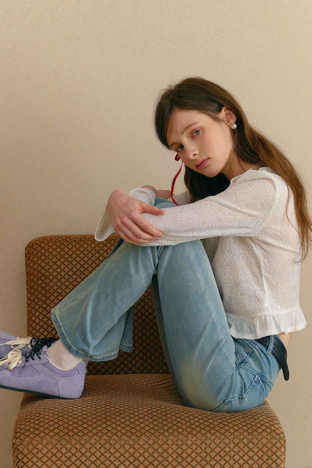 Cest Moidew - 데님 - Cest_Washed blue flared pants