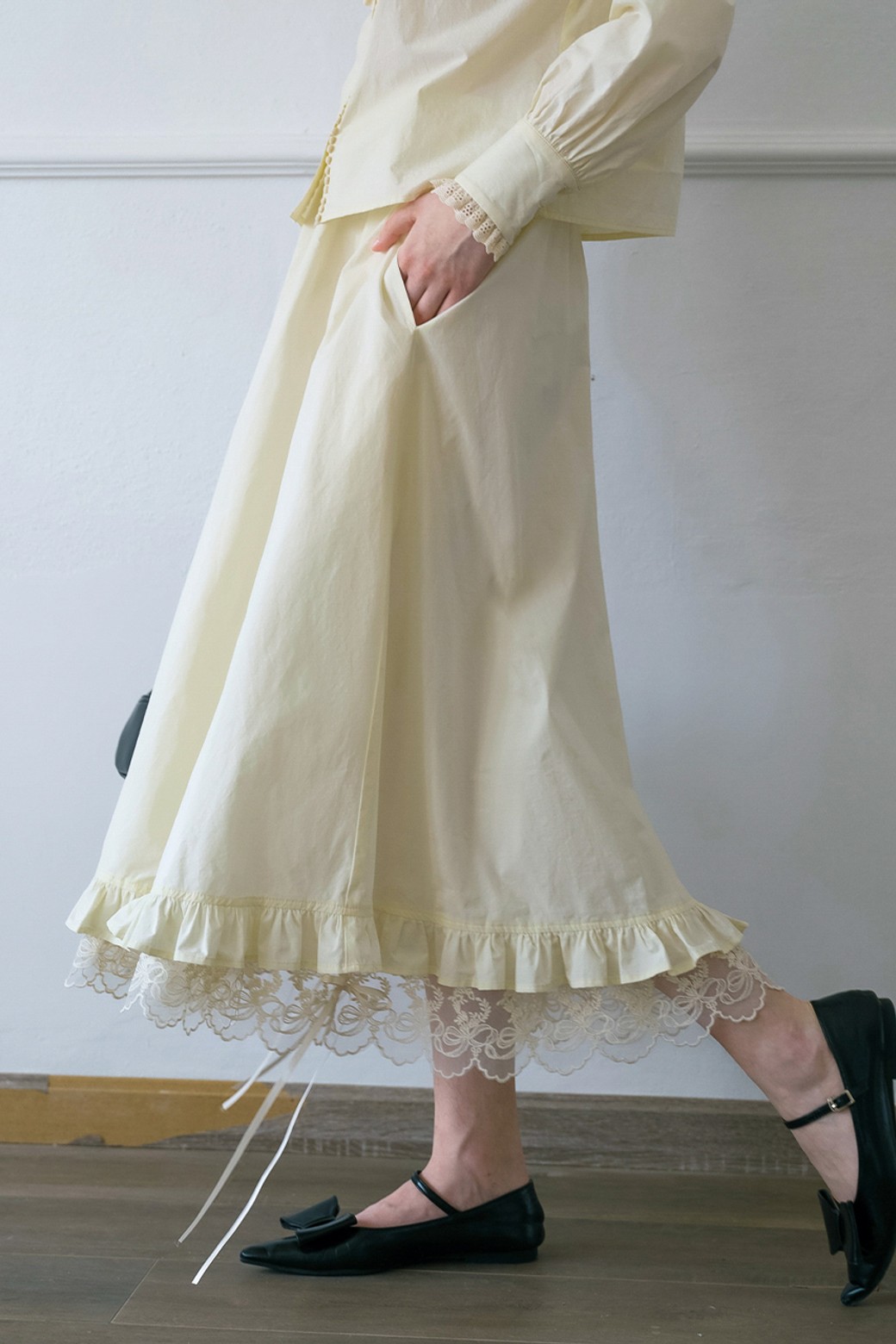Cest Moidew - 롱스커트 - Cest_Palace frill lace skirt