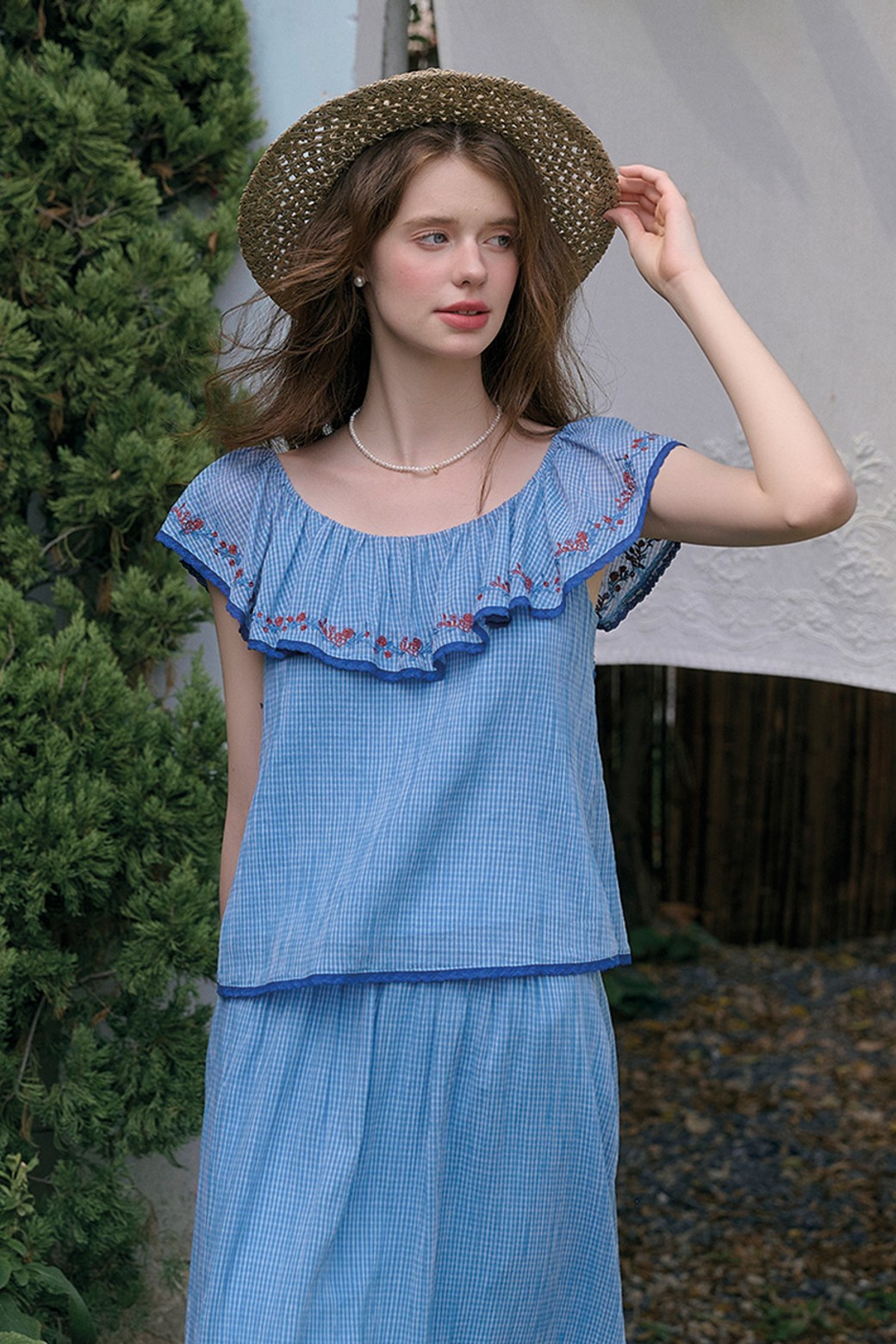 Simple Retro - 블라우스 - Taze fresh check top