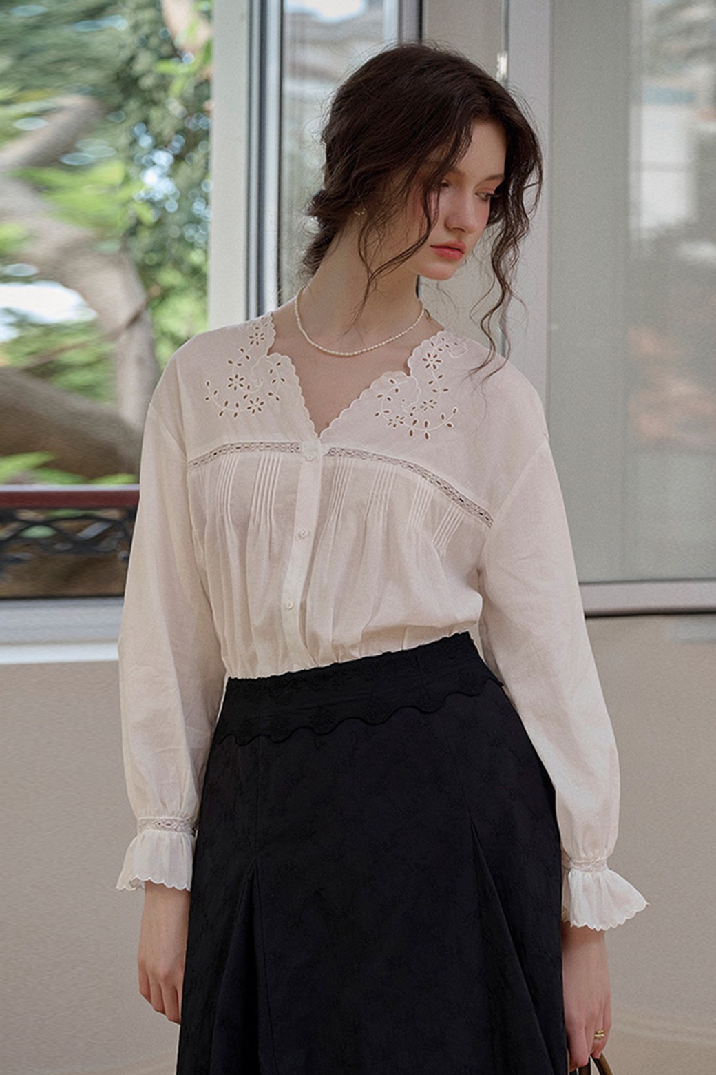 Simple Retro - 셔츠 - Tencel ramie french shirt