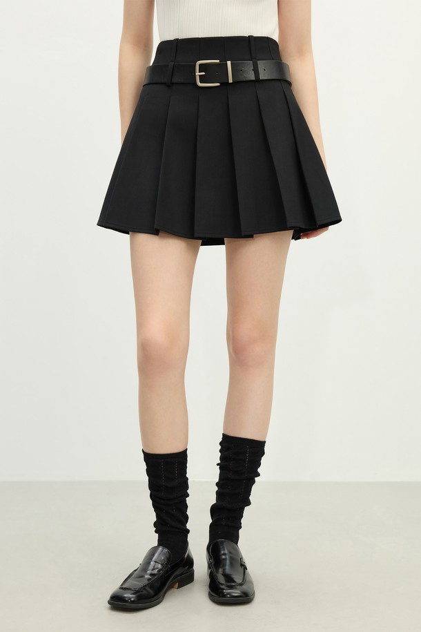 WE'DEE - 미니스커트 - WD_High waist pleated skirt_2 color