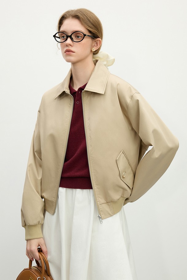 WE'DEE - 자켓 - WD_Loose cotton blouson jacket