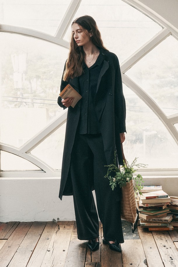 Proud Mary - 코트 - PM_Bevel button trench coat_2color