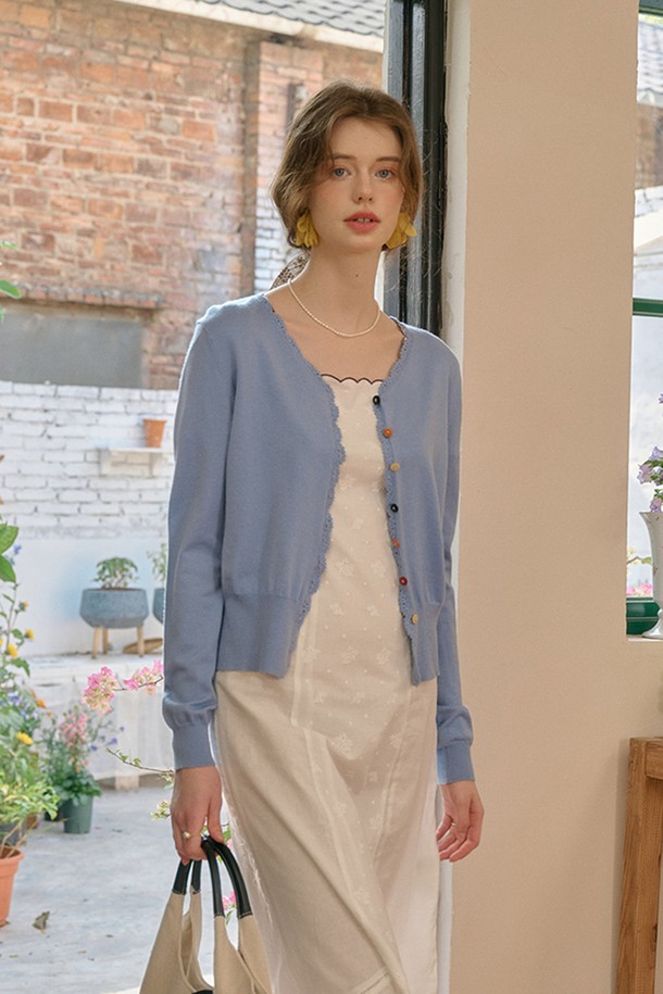 Simple Retro - 가디건 - SR_Gentle yarn knitted cardigan_3color