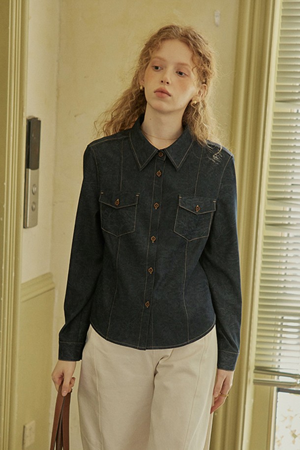 Proud Mary - 셔츠 - PM_Vintage denim shirt