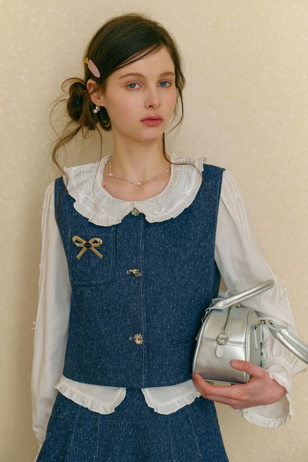 Cest Moidew - 베스트 - Cest_Denim button point vest