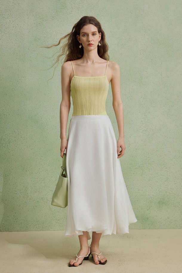 YYIAM - 롱스커트 - Temperament cloud puffy skirt_3color