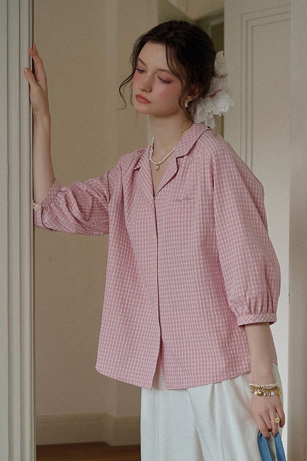 Simple Retro - 셔츠 - Versatile french lapel shirt