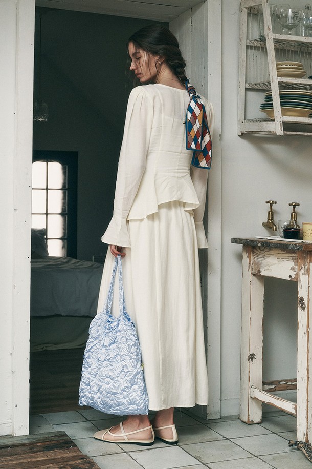 Proud Mary - 셋업 - PM_Ruffle sleeves top and skirt set_IVORY