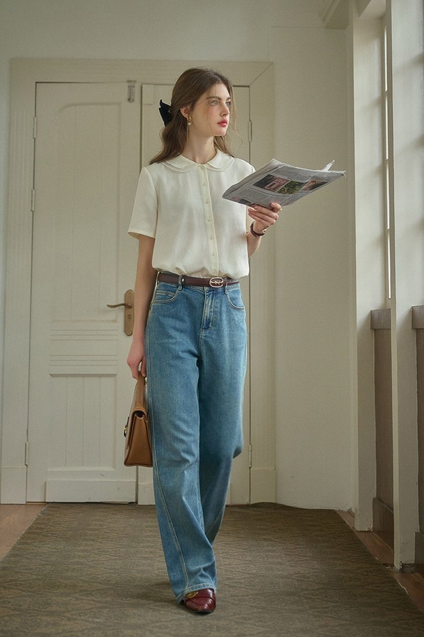 Simple Retro - 데님 - SR_Versatile straight denim pants