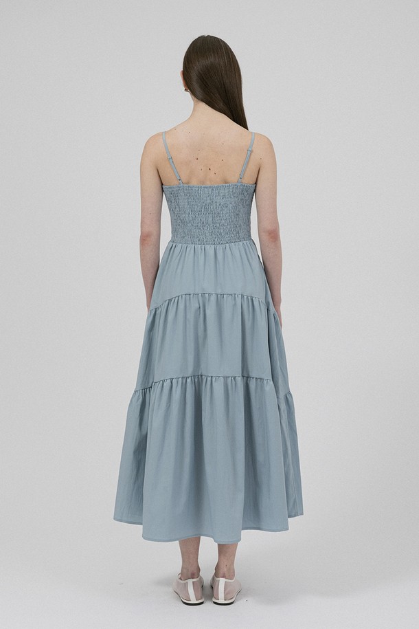 WE'DEE - 민소매 원피스 - WD_Tube top sleeveless dress_BLUE