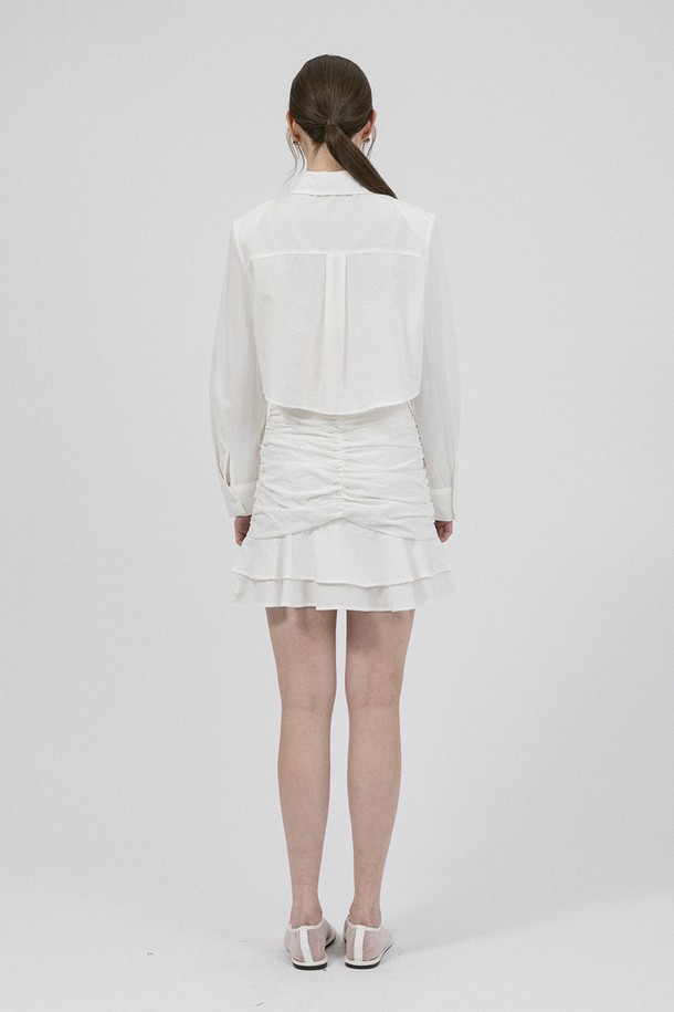 WE'DEE - 셋업 - WD_Literary blouse and skirt set_WHITE