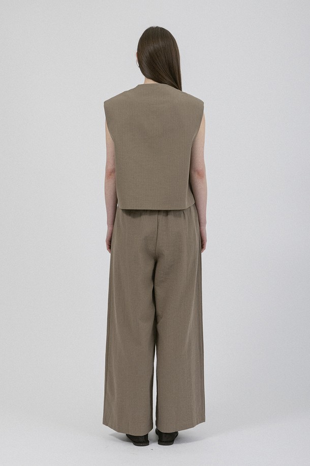 WE'DEE - 셋업 - WD_Spring suit vest and pants set_BEIGE