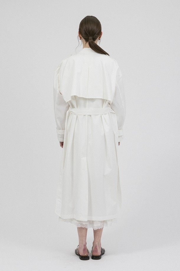 WE'DEE - 코트 - WD_White long coat