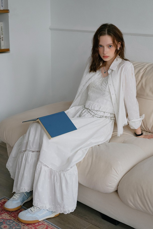 Cest Moidew - 셔츠 - Cotton embroidery shirt