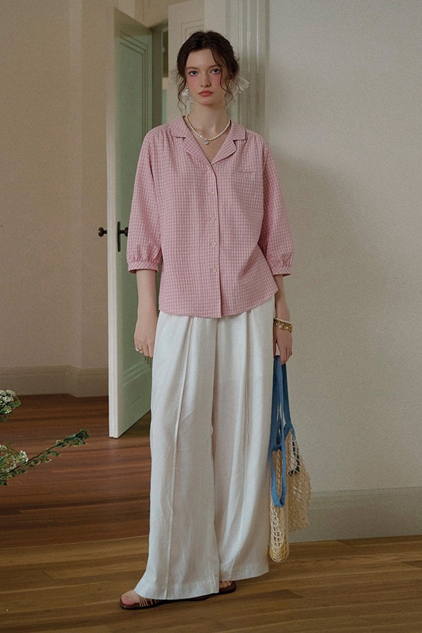 Simple Retro - 셔츠 - Versatile french lapel shirt