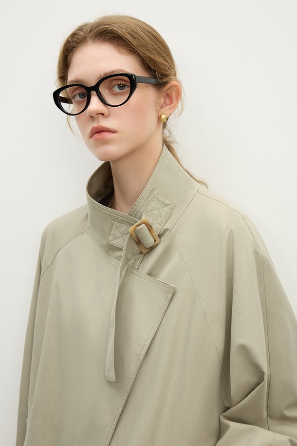 WE'DEE - 트렌치코트 - WD_Design stand collar trench coat