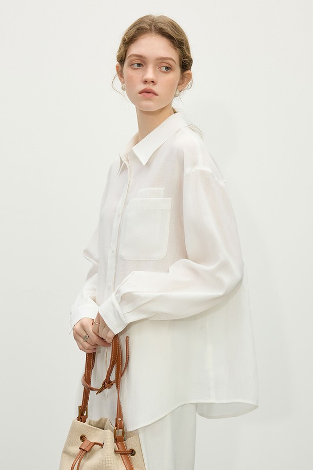 WE'DEE - 셔츠 - WD_Loose two-way linen shirt