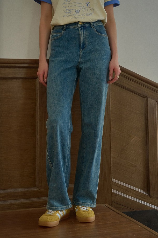 Simple Retro - 데님 - SR_Versatile straight denim pants