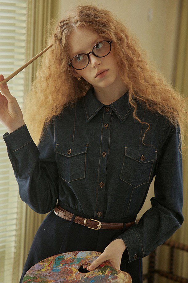 Proud Mary - 셔츠 - PM_Vintage denim shirt