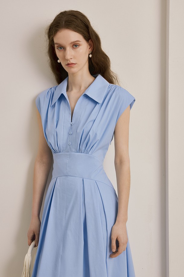 YYIAM - 민소매 원피스 - Summer slim a-line dress_2color