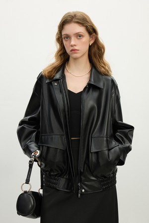 WD_Loose leather jacket