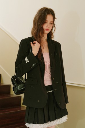 Cest_Sequin embroidery suit jacket