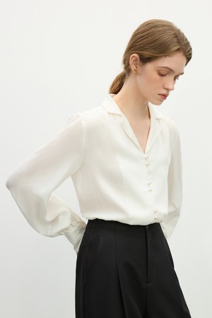 WD_Pure pearl button shirt