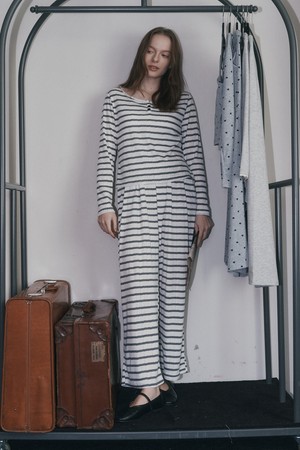 MJ_Simple two piece pajamas_WHITE BLACK