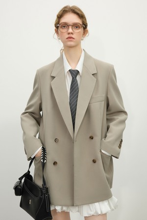 WD_Double-breasted jacket_LIGHT BEIGE