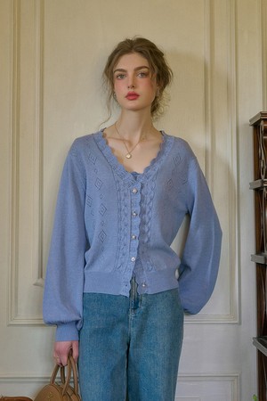 SR_Hour tencel knitted cardigan