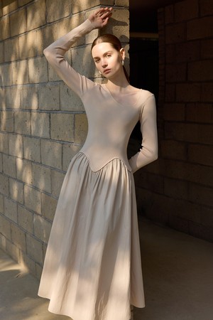 YY_Cold high-end splicing dress_2color