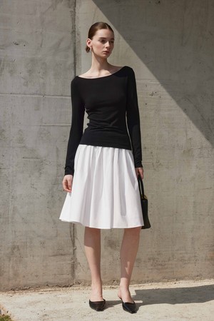 YY_Cloud bud a-line skirt_2color