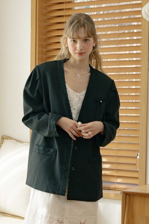 DD_Bow pocket jacket_BLACK