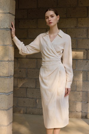 YY_Mid-length waist suit dress